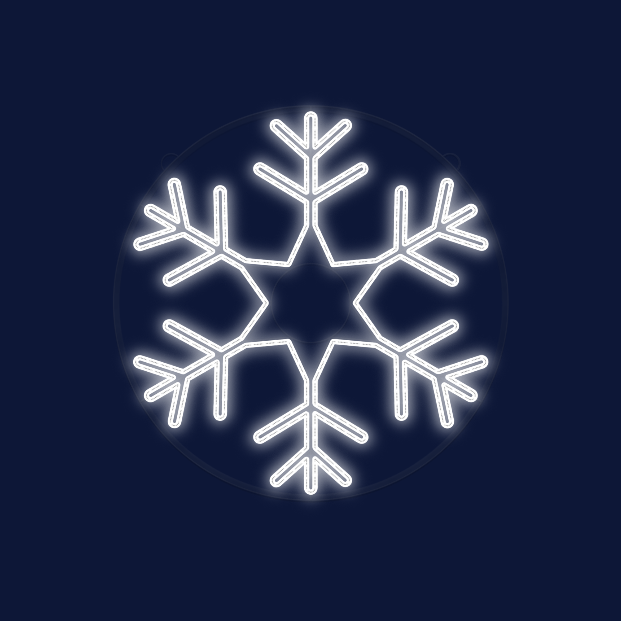 Décor de noël suspension 2D Flocon Ø1m